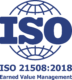 Logo of ISO 21508:2018 "Earned value management in project and programme management"